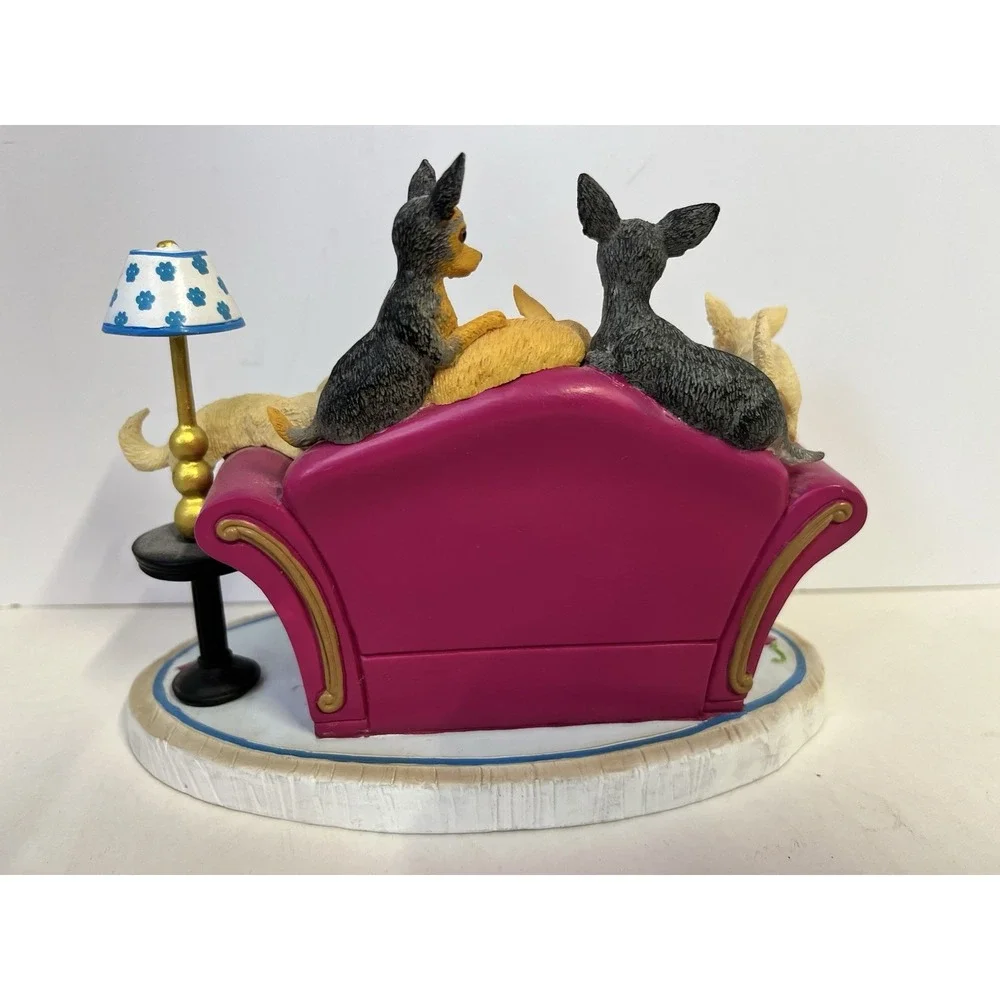Hamilton Collection Home Is Where My Chihuahuas Are Resin Figurine Dogs